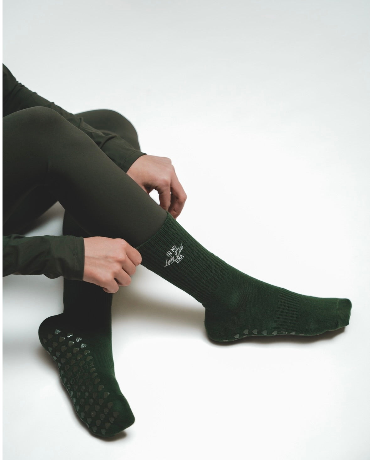 Pilates Please in Dark Green